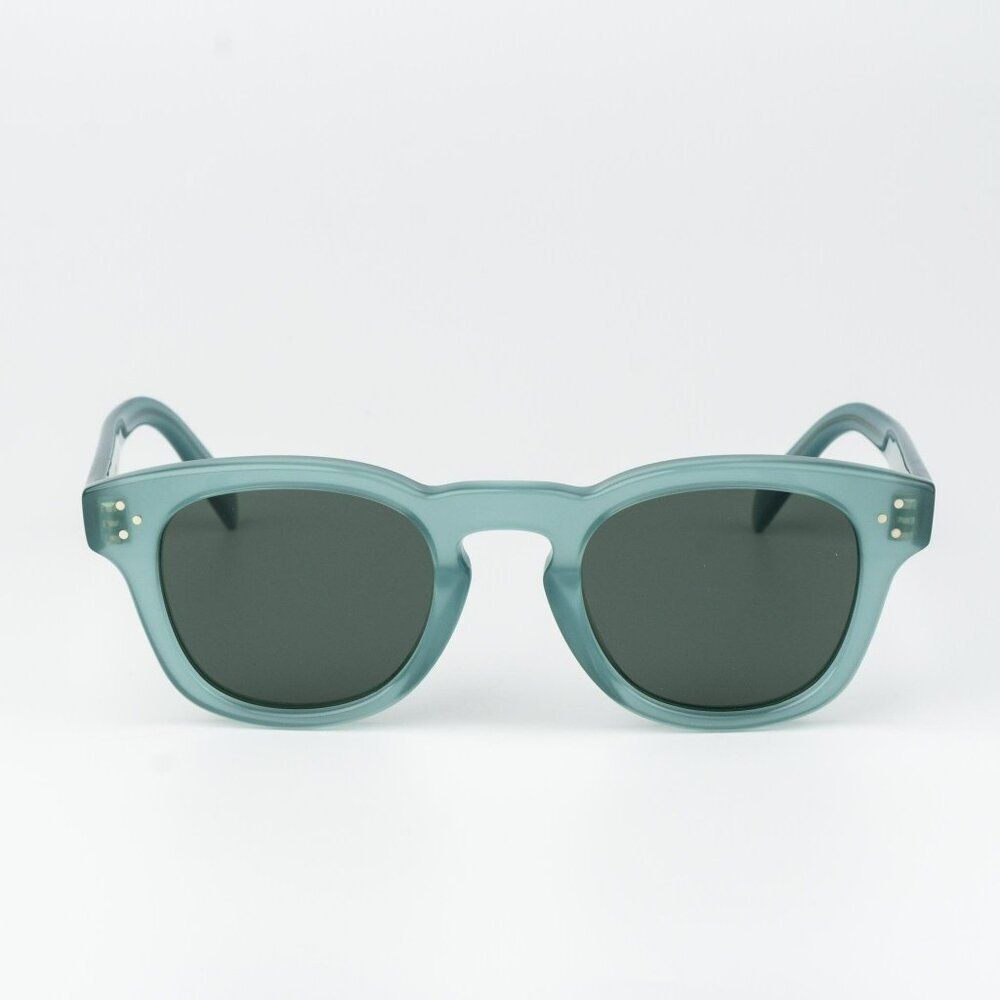 Celine 3 DOTS Women Sunglasses Lime Green Transparent Square CL40233I 93N